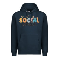 Navy social worker Premium Hoodie - MaliasSmallBusiness