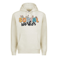 Oatmeal Heather social worker Premium Hoodie - MaliasSmallBusiness