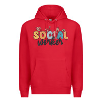 Red social worker Premium Hoodie - MaliasSmallBusiness