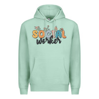Seafoam social worker Premium Hoodie - MaliasSmallBusiness