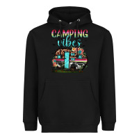 Black camping vibes Heavyweight Hoodie - JahusDesignShop