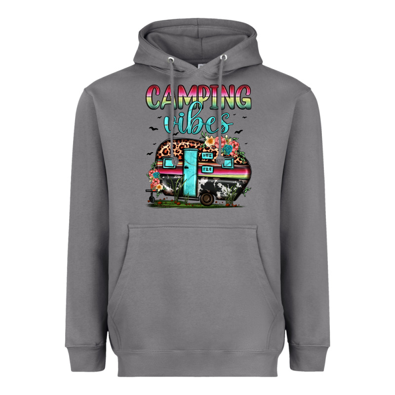 Camping Vibes Heavyweight Hoodie by JahusDesignShop | Teevron