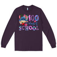 Plum 100 days of school Long Sleeve Tee - AdoDesignShop