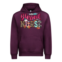Mauve Wine blessed nurse Urban Hoodie - NancyCooperArtShop