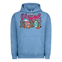 Pigment Pebble Blue blessed nurse Urban Hoodie - NancyCooperArtShop