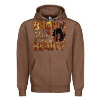 Chestnut brown skin beauty Zipper Hoodie - Zillion Design Studio