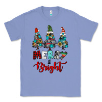 Colony Blue western trees merry and bright christmas Classic Tee - RanaPortraitStore
