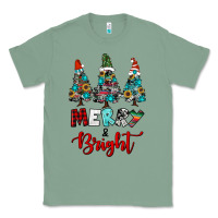 Sage western trees merry and bright christmas Classic Tee - RanaPortraitStore
