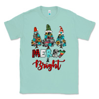 Seafoam western trees merry and bright christmas Classic Tee - RanaPortraitStore