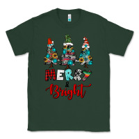 Sports Green western trees merry and bright christmas Classic Tee - RanaPortraitStore