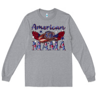 American Mama With Cowboy Long Sleeve Tee | Teevron
