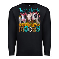 Black just a little moody heifers Premium Sweatshirt - Jasminsmagicworld