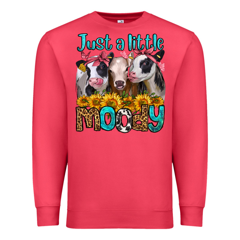 Just A Little Moody Heifers Premium Sweatshirt by Jasminsmagicworld | Teevron