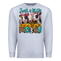 Heather Grey just a little moody heifers Premium Sweatshirt - Jasminsmagicworld