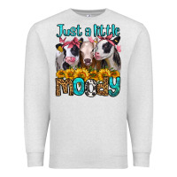 Oatmeal Heather just a little moody heifers Premium Sweatshirt - Jasminsmagicworld