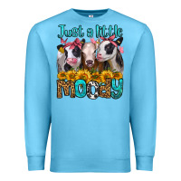 Ocean Blue just a little moody heifers Premium Sweatshirt - Jasminsmagicworld