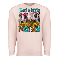 Pale Pink just a little moody heifers Premium Sweatshirt - Jasminsmagicworld