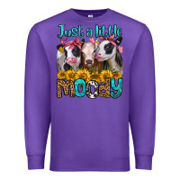 Purple just a little moody heifers Premium Sweatshirt - Jasminsmagicworld