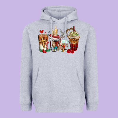 Religious Coffee Cups Heavyweight Hoodie Designed By Adodesignshop