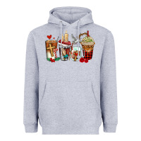 Heather Grey religious coffee cups Heavyweight Hoodie - AdoDesignShop