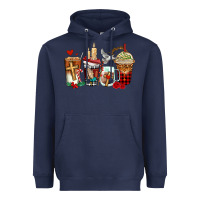 Navy religious coffee cups Heavyweight Hoodie - AdoDesignShop