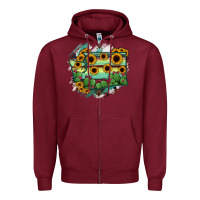 Burgundy washingTon State Map Zipper Hoodie - RanaPortraitStore