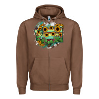Chestnut washingTon State Map Zipper Hoodie - RanaPortraitStore