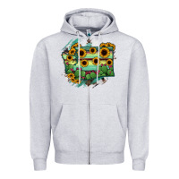 Heather Grey washingTon State Map Zipper Hoodie - RanaPortraitStore