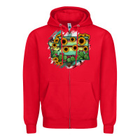 Red washingTon State Map Zipper Hoodie - RanaPortraitStore
