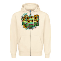 Sandshell washingTon State Map Zipper Hoodie - RanaPortraitStore