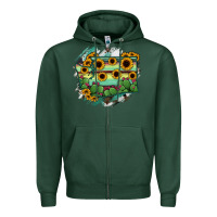 Sports Green washingTon State Map Zipper Hoodie - RanaPortraitStore