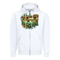 White washingTon State Map Zipper Hoodie - RanaPortraitStore