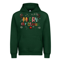 Forest Green merry christmas raindeerr Urban Hoodie - MaliasSmallBusiness