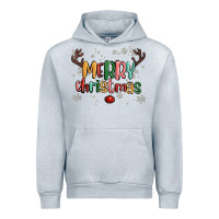 Heather Grey merry christmas raindeerr Urban Hoodie - MaliasSmallBusiness