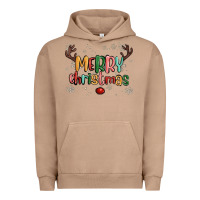 Pigment Burro merry christmas raindeerr Urban Hoodie - MaliasSmallBusiness