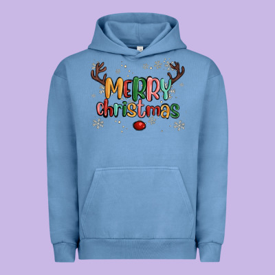 Merry Christmas Raindeerr Urban Hoodie Designed By Maliassmallbusiness