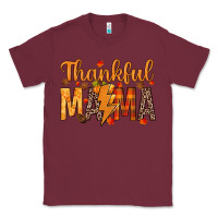 Burgundy thankful mama Classic Tee - texasbilliewilder
