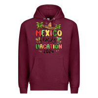 Burgundy mexico family vacation 2024 Premium Hoodie - MaliasSmallBusiness