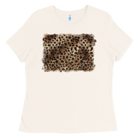 Bone handdrawn leopard pattern brown Ladies Tee - BarkalooDesign