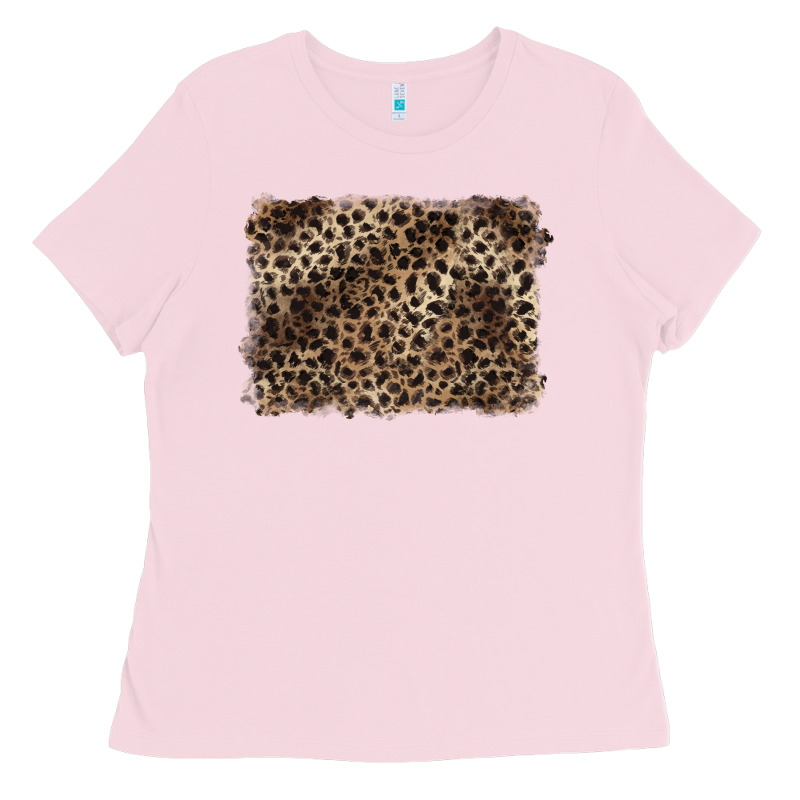 Handdrawn Leopard Pattern Brown Ladies Tee by BarkalooDesign | Teevron