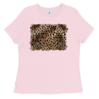 Bubblegum Pink handdrawn leopard pattern brown Ladies Tee - BarkalooDesign