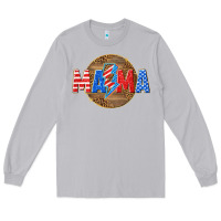 Moon Dust American mama with lightning bolt Long Sleeve Tee - texasbilliewilder