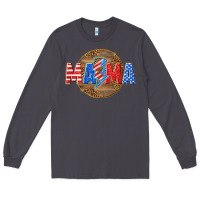 Smoke American mama with lightning bolt Long Sleeve Tee - texasbilliewilder