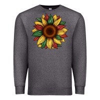 Charcoal Heather juneteenth sunflower Premium Sweatshirt - Artiststas