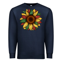 Navy juneteenth sunflower Premium Sweatshirt - Artiststas
