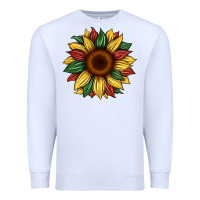 White juneteenth sunflower Premium Sweatshirt - Artiststas