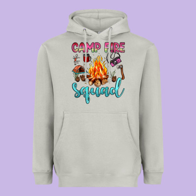 Camp Fire Squad Heavyweight Hoodie Designed By Jahusdesignshop