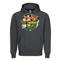 Smoke Wisconsin State Map Zipper Hoodie - RanaPortraitStore