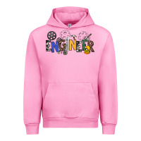 Fuchsia Pink engineer Urban Hoodie - NancyCooperArtShop