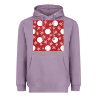 Lavender christmas snow flakes seamless pattern Heavyweight Hoodie - BundleAndBundleShop